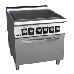Electric solid tops with 4-zone and oven - C-E911