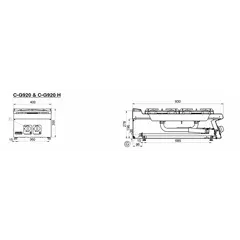 Газов котлон с 2 горелки (различна мощност) - C-G920