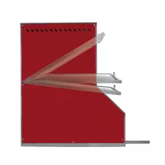 Open grill with refractory brick base (Countertop)