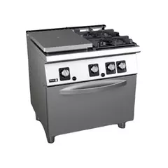 Gas solid top with 2 open burners and gas oven - C-G731