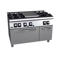 Gas solid top with 4 open burners and gas oven - C-G751