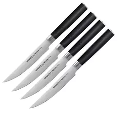 Set of 4 kitchen knives for meat MO-V SAMURA