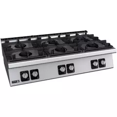 Gas cooker with 6 burners (different power) - C-G760