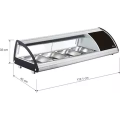 Refrigerated display case with trays (4xGN1/3) 69605