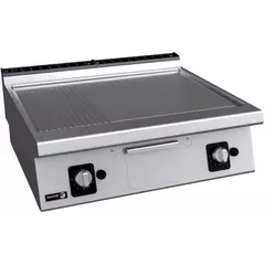 Fry top with mixed surface (2/3 smooth + 1/3 ribbed) -  FT-910 L R