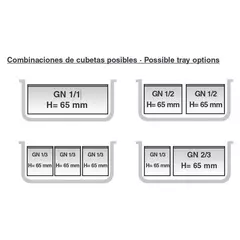 Electric chafing dish (GN 1/1X65MM) 69336 | Tirol.bg