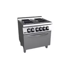Electric cooker with 4 (round/square) plates and oven - C-E741