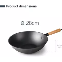 Wok (Ø28/Ø32) Non-stick coating - Rustic