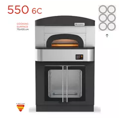 Model 550 6C – oven for authentic Neapolitan pizza, baking in 90 seconds | Tirol.bg