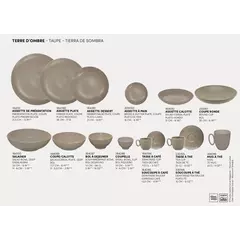 Coffee saucer 12.5 cm Modulo Nature Taupe - DEGRENNE