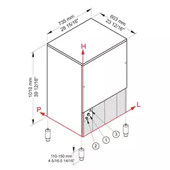 Ледогенератор CB 955 HC B-QUBE размер