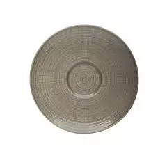 Coffee saucer 12.5 cm Modulo Nature Taupe - DEGRENNE