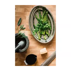 Oval platter with satin finish - 7 sizes