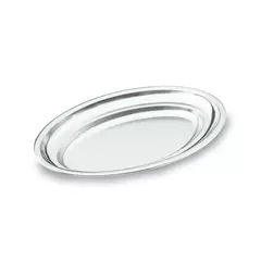Oval platter with satin finish - 7 sizes