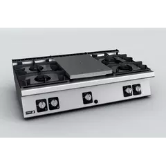 Газов котлон: плот и 4 горелки (5.25 и 8 kW) - C-G750