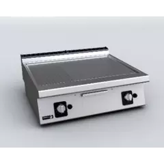 Fry-top with mixed surface (2/3 smooth+ 1/3 ribbed) - FT-710 L R
