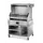 Open grill with refractory brick base