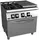 Gas solid top with 2 open burners and gas oven - C-G731
