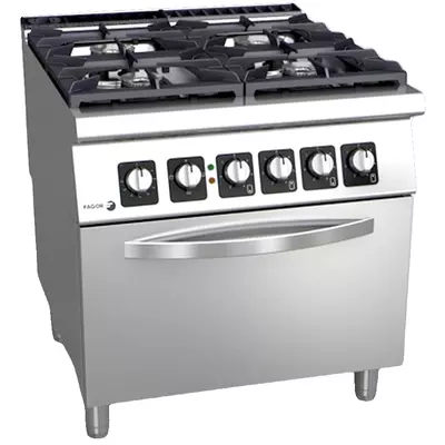 Gas cooker with 4 burners (different sizes) and electric oven - C-GE941