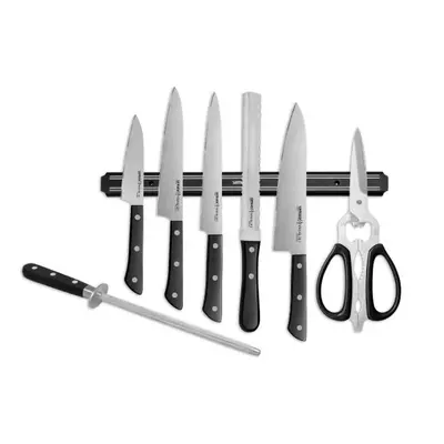 Комплект от 5 ножа, магнитен държач, точило и ножица HARAKIRI SAMURA