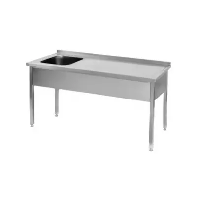 Work table with single basin