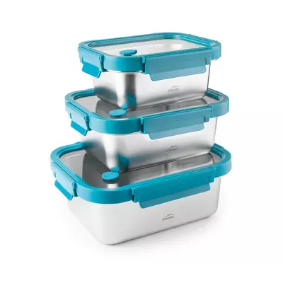 Set of 3 Food Containers with glass lid Etern 64607 | Tirol.bg