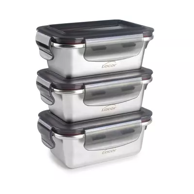 Set with 3 food storage container Ecoinox | Tirol.bg