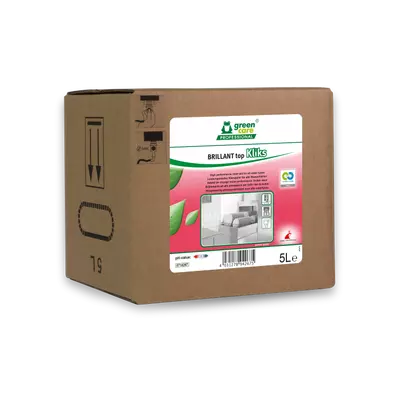 High performance rinse aid for medium to hard water types - BRILLANT topKliks