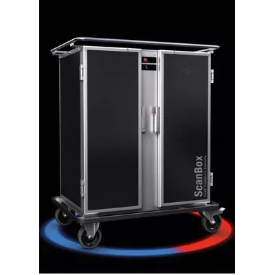 Insulated box for holding and distribution of food Duo