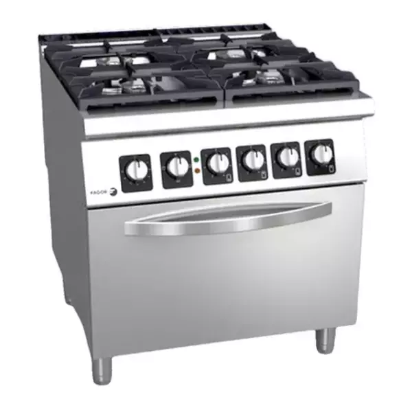 Gas cooker with 4 burners (different sizes) and electric oven - C-GE941