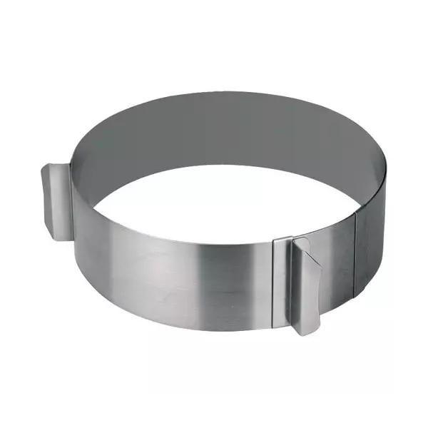 St.steel Adjustable pastry ring 16-30 cm Lacor 68200