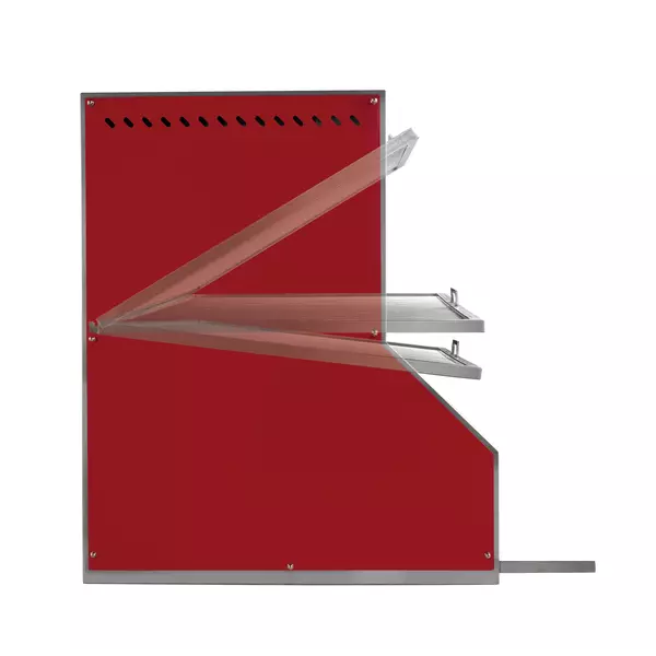 Open grill with refractory brick base (Countertop)