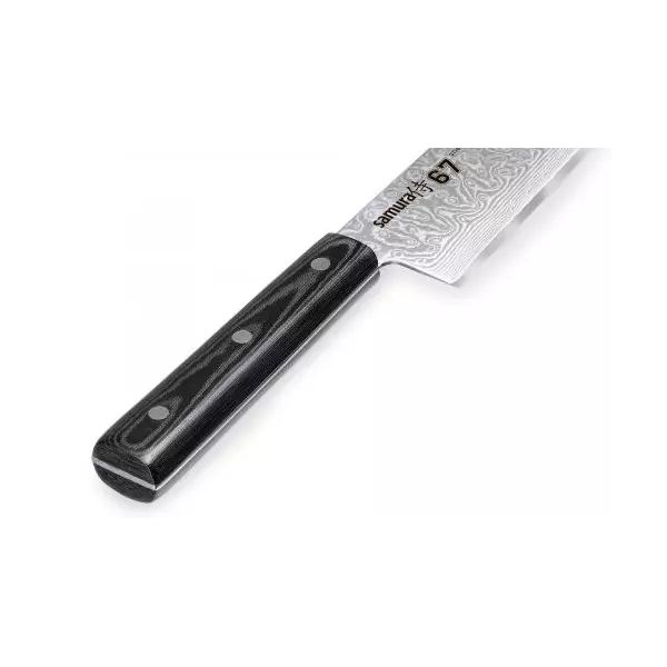 Professional universal knife (15cm) DAMASCUS 67 SAMURA