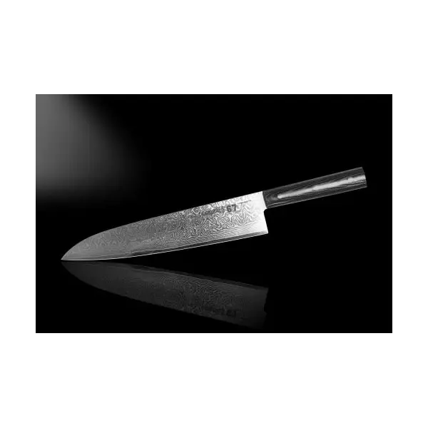 Professional universal knife (15cm) DAMASCUS 67 SAMURA