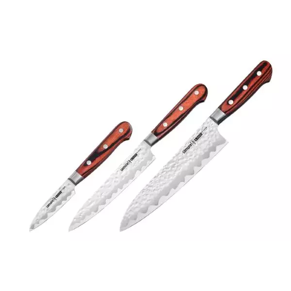 Set of 3 professional knives KAIJU SAMURA