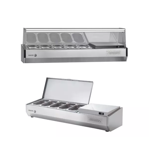Refrigeration Ingredient Vitrines for 800 EN60x40 configurable counters