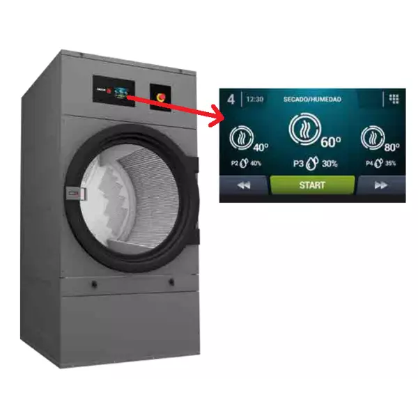 Professional dryer, electric (31kg) - SR-28 TP2 PLUS E