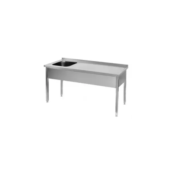 Work table with single basin