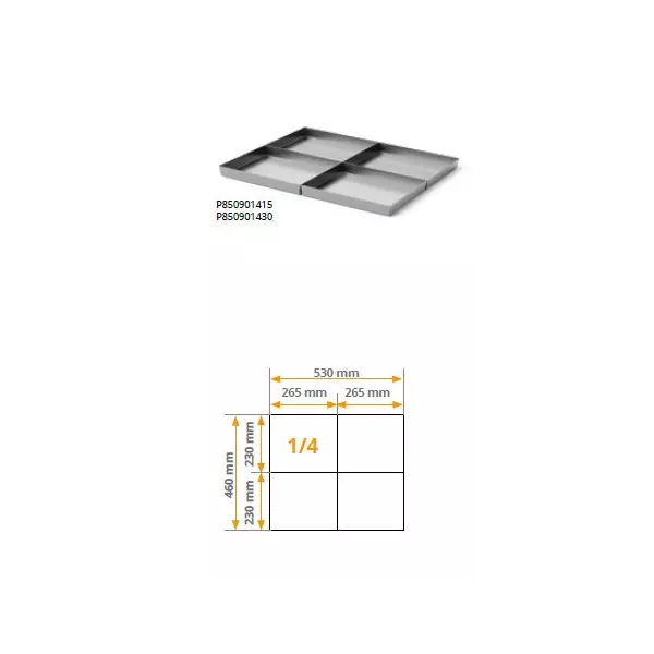 Modular tray system for Oven 90 PUJADAS GRILL