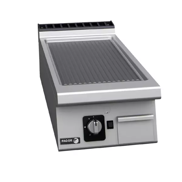 Fry top with ribbed surface - FT-905 R