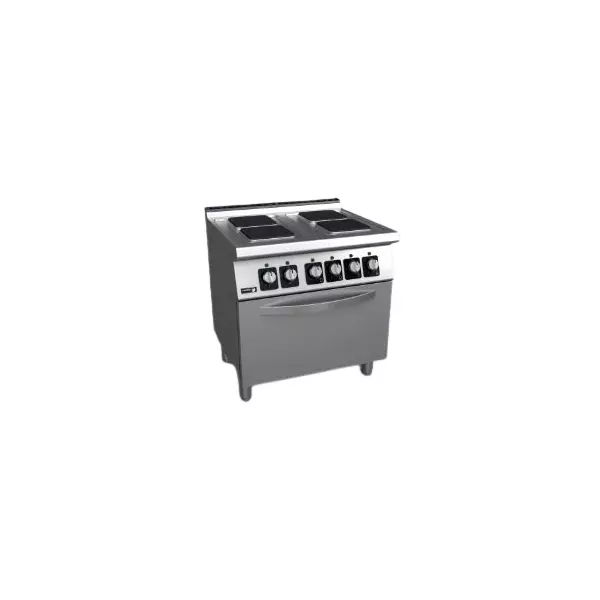 Electric cooker with 4 (round/square) plates and oven - C-E741