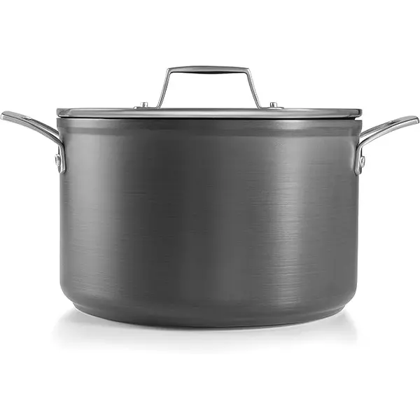 Stock pot with lid - anodized aluminum (4 sizes) Fit