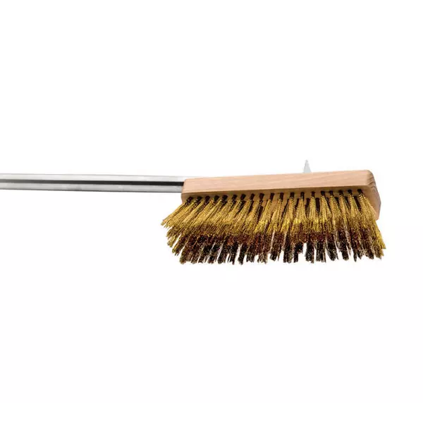 Rotating oven brush with brass bristles, size 20x6x7 cm | Tirol.bg