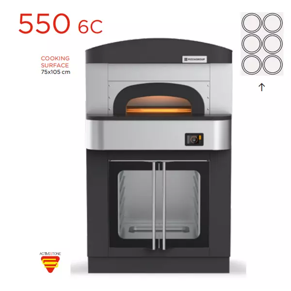 Model 550 6C – oven for authentic Neapolitan pizza, baking in 90 seconds | Tirol.bg