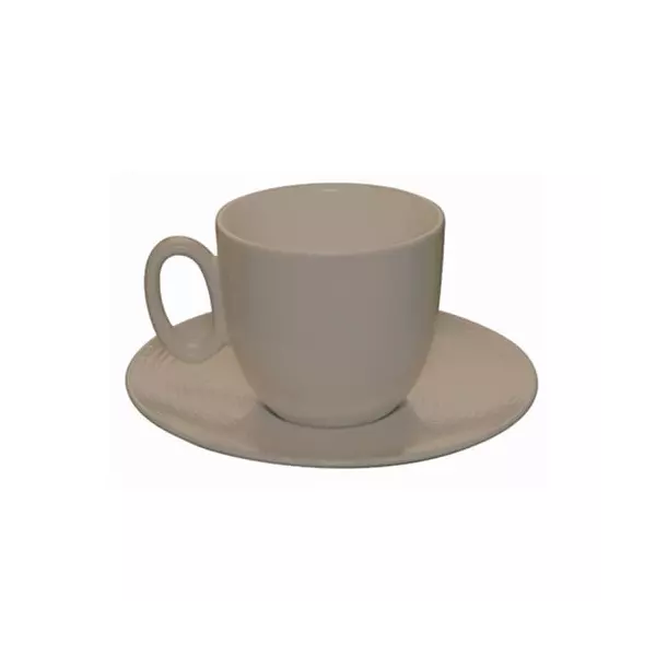 Coffee saucer 12.5 cm Modulo Nature Taupe - DEGRENNE
