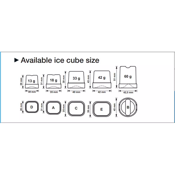 Ледогенератор CB 1565 HC MULTI CUBE