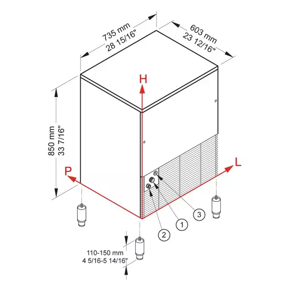 Mrema Ice Maker Ice Maker CB 640 HC B-QUBE dimensions | Tirol.bg