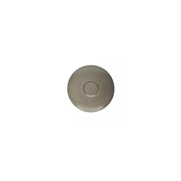 Coffee saucer 12.5 cm Modulo Nature Taupe - DEGRENNE