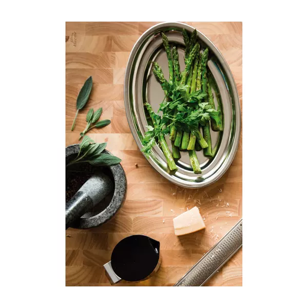 Oval platter with satin finish - 7 sizes