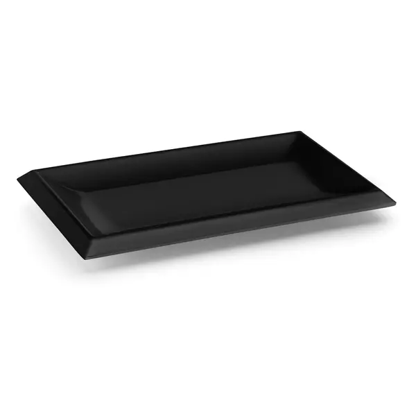 Rectangular platter with edge Classic Black S - 2 sizes